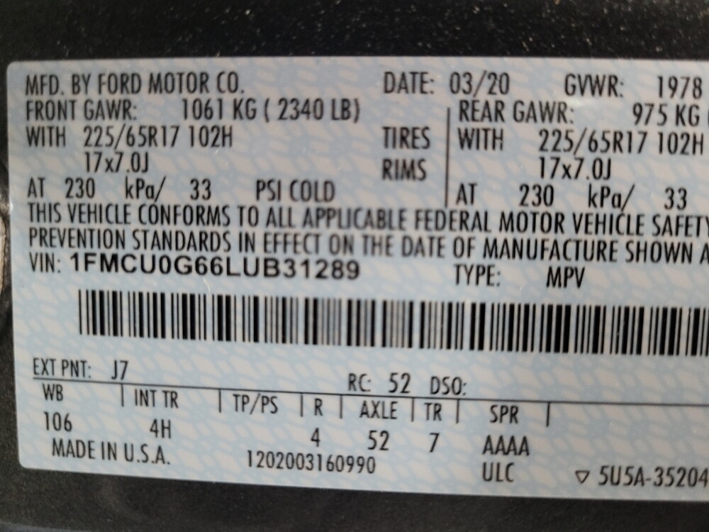 2020 Ford Escape in Las Vegas, NV 89102 - 18134569 33