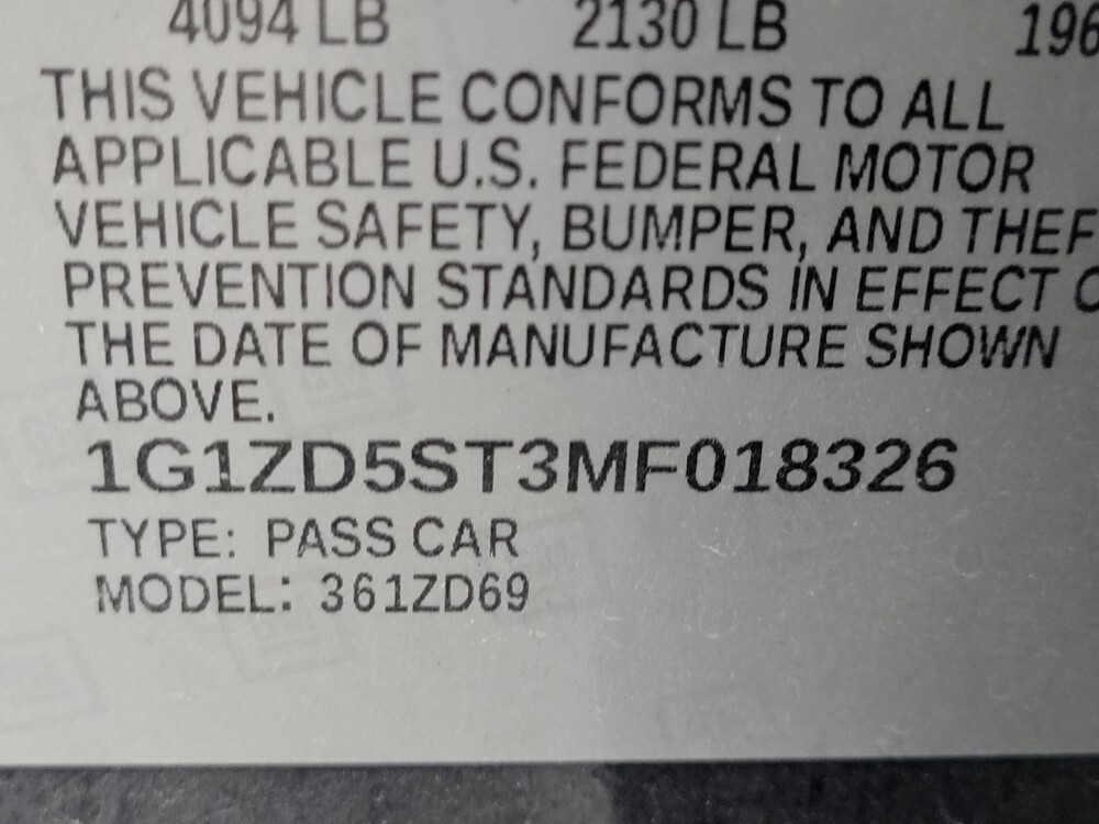 2021 Chevrolet Malibu in Las Vegas, NV 89104 - 18134576 33