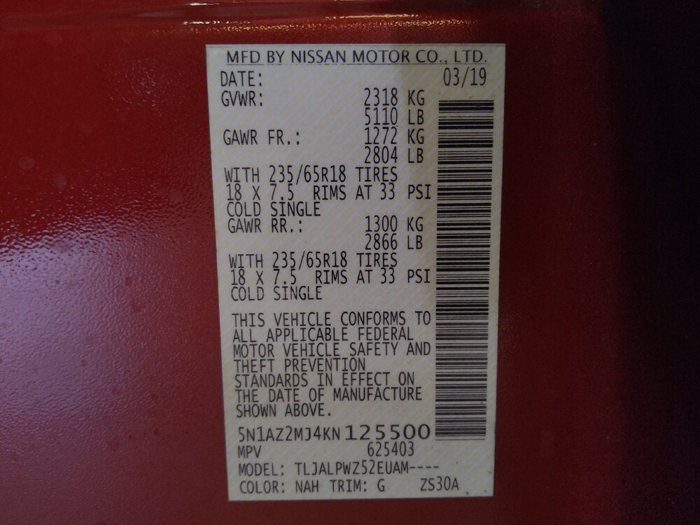 2019 Nissan Murano in Pensacola, FL 32505 - 18134608 33