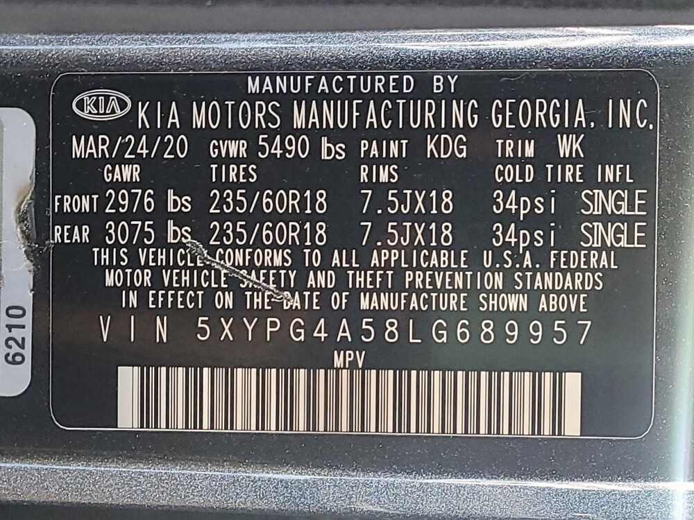 2020 Kia Sorento in Jacksonville, FL 32225 - 18134611 33