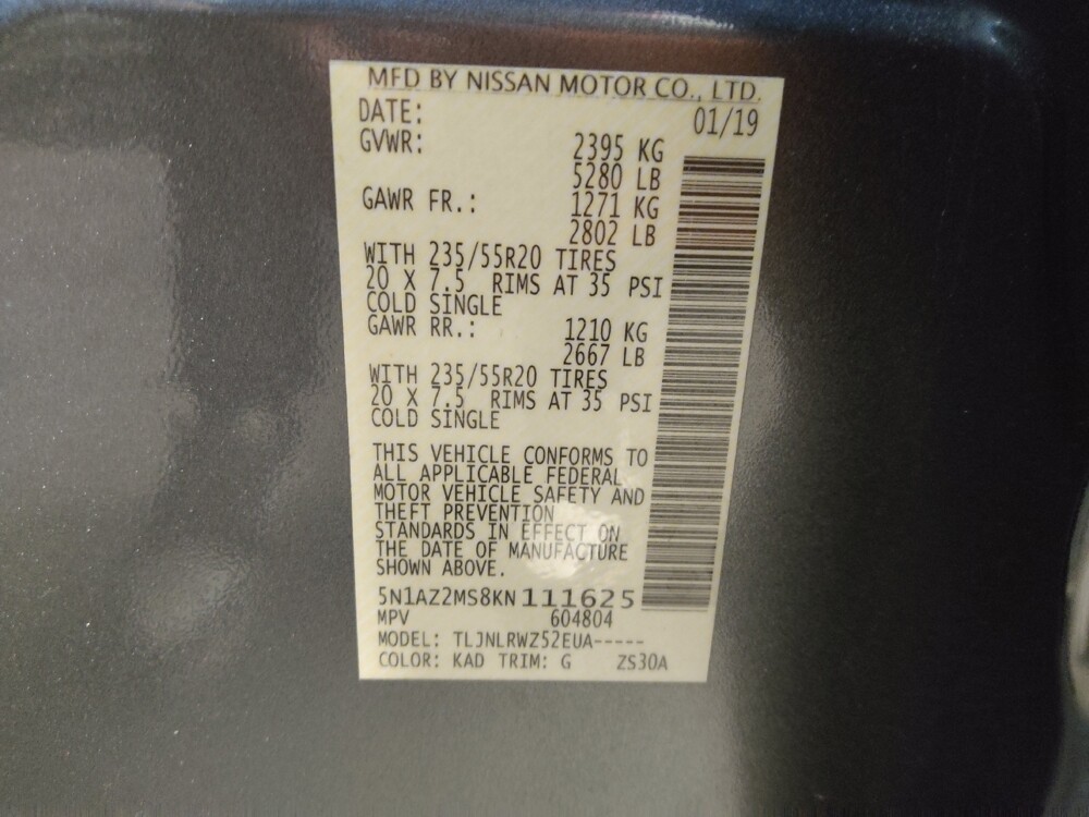 2019 Nissan Murano in Charlotte, NC 28273 - 18134649 33