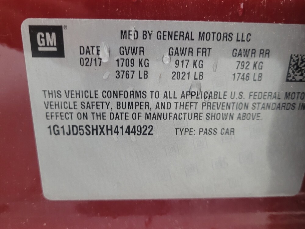 2017 Chevrolet Sonic in Madison, TN 37115 - 18134708 33