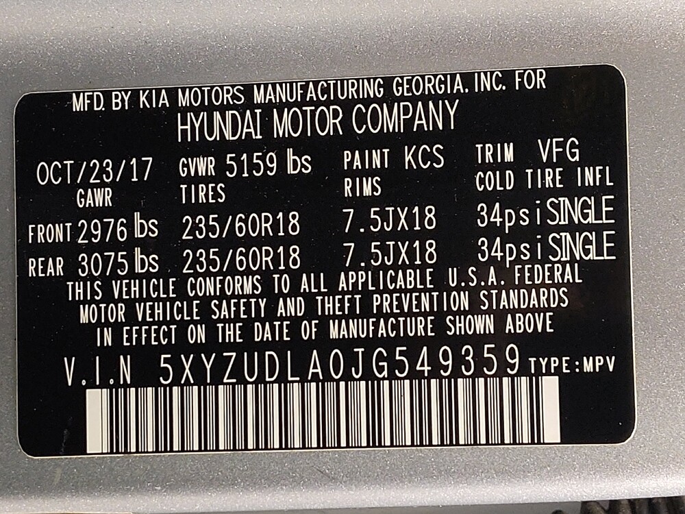 2018 Hyundai Santa Fe in Houston, TX 77060 - 18134729 33