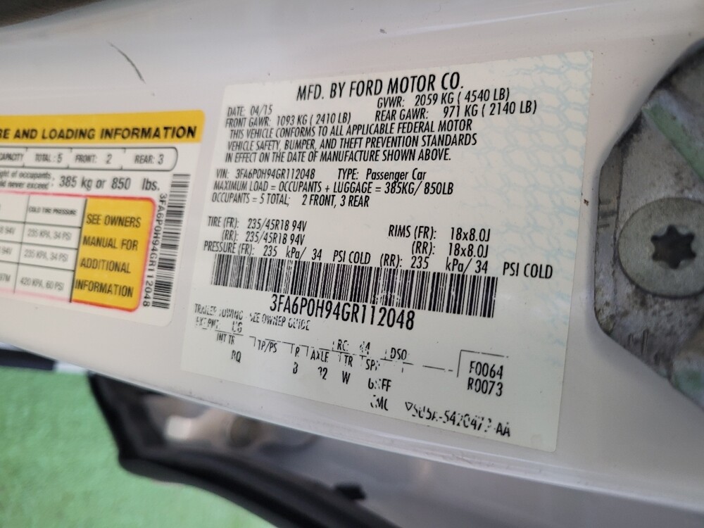 2016 Ford Fusion in Indianapolis, IN 46222 - 18134742 33