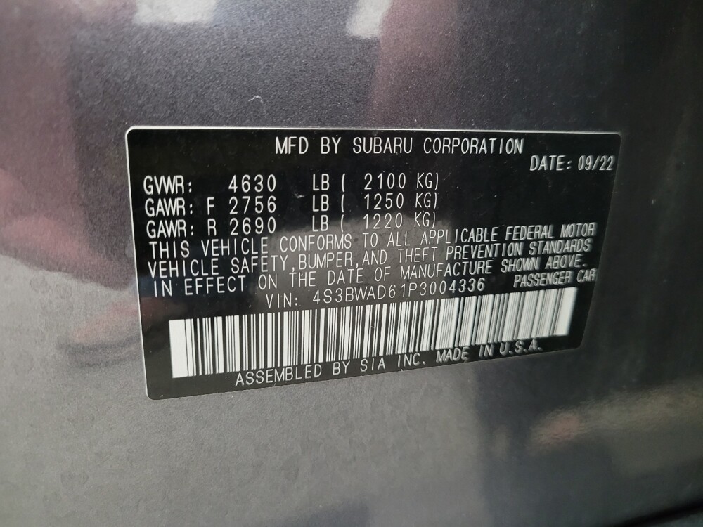 2023 Subaru Legacy in Eastpointe, MI 48021 - 18134792 33