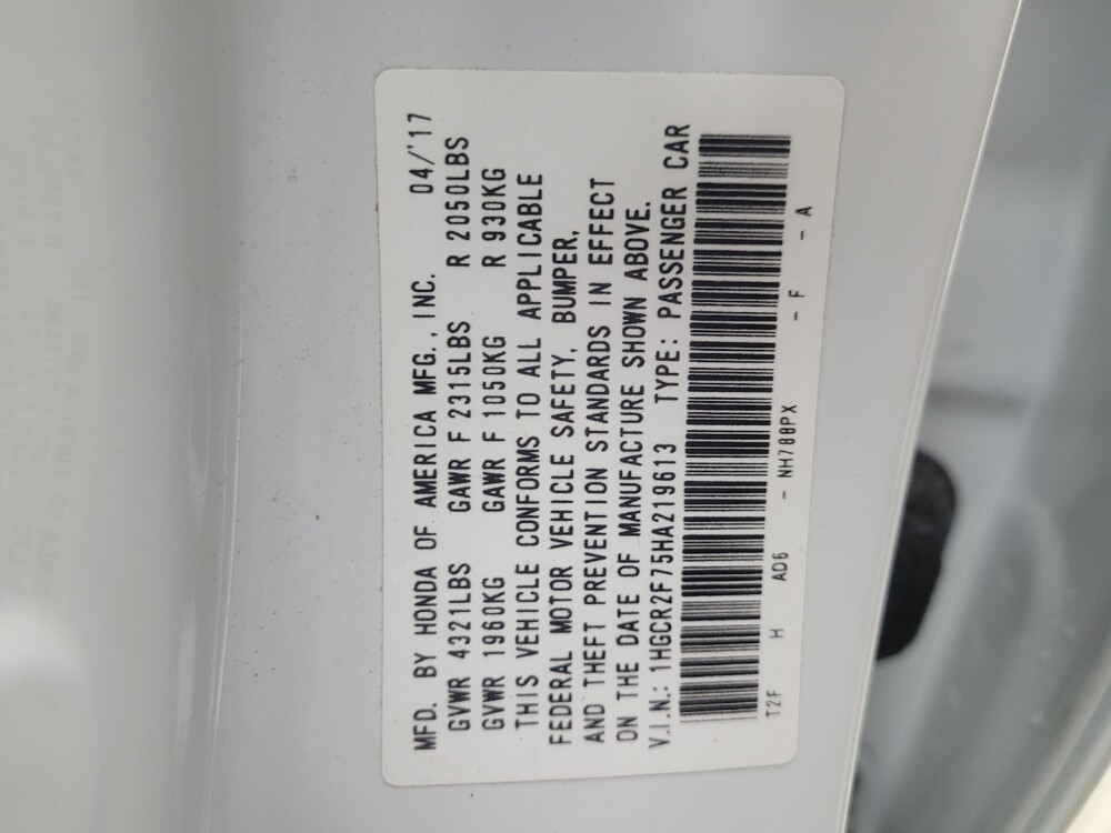 2017 Honda Accord in Indianapolis, IN 46219 - 18134804 33