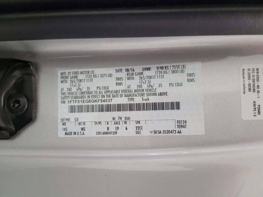 2016 Ford F150 in Downey, CA 90241 - 18134860 33