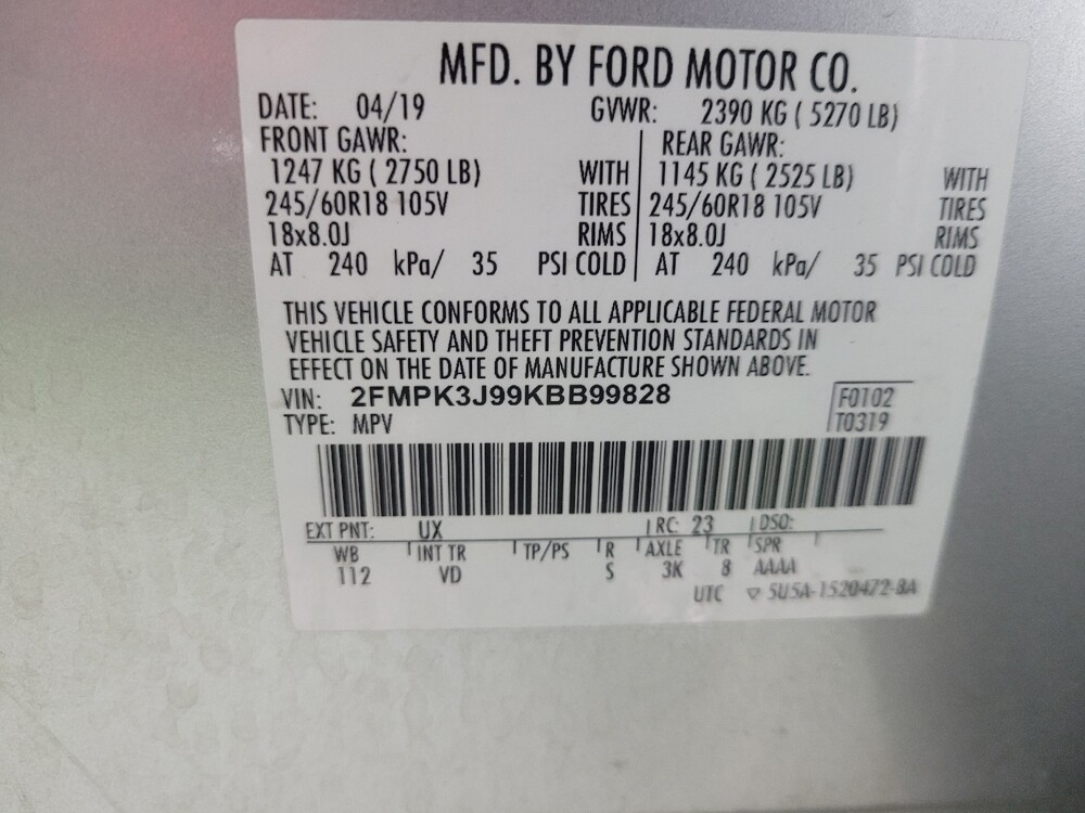 2019 Ford Edge in Pelham, AL 35124 - 18134865 33