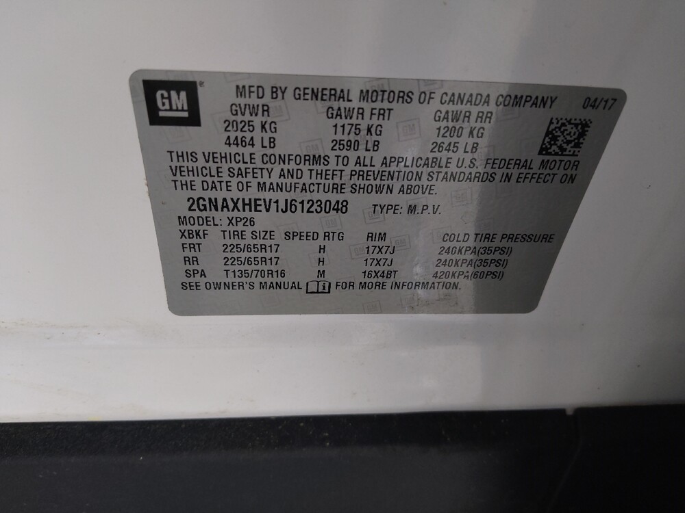 2018 Chevrolet Equinox in Birmingham, AL 35215 - 18134875 33