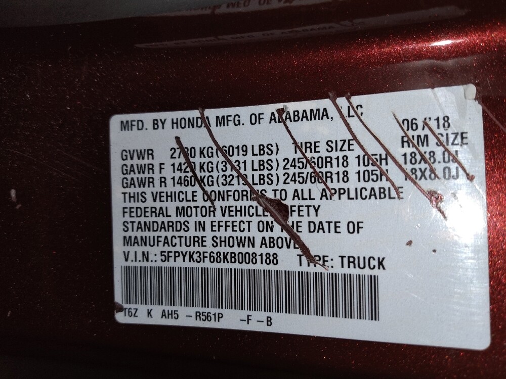 2019 Honda Ridgeline in El Paso, TX 79907 - 18134892 33