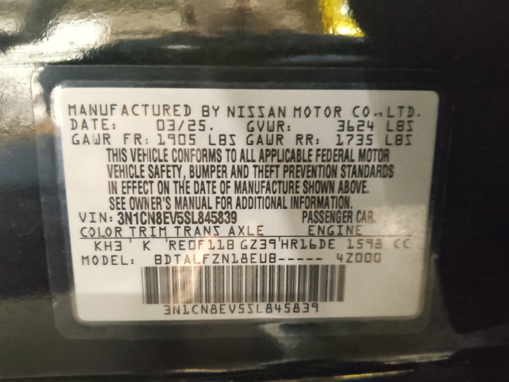 2025 Nissan Versa in Arlington, TX 76011 - 18134893 33