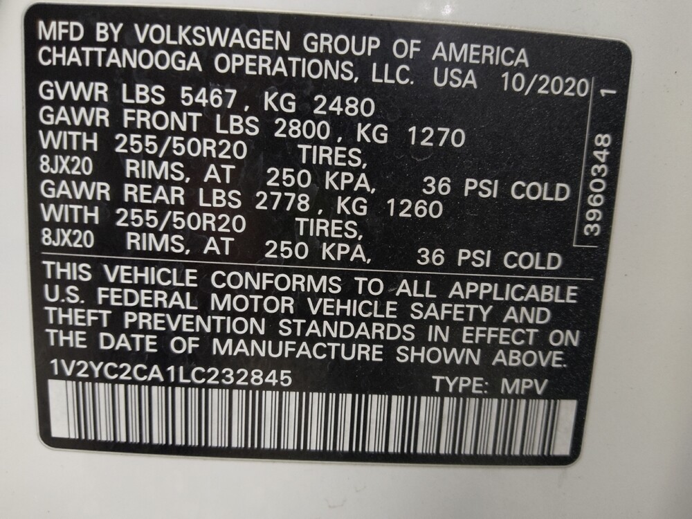 2020 Volkswagen Atlas in Baton Rouge, LA 70816 - 18134920 33