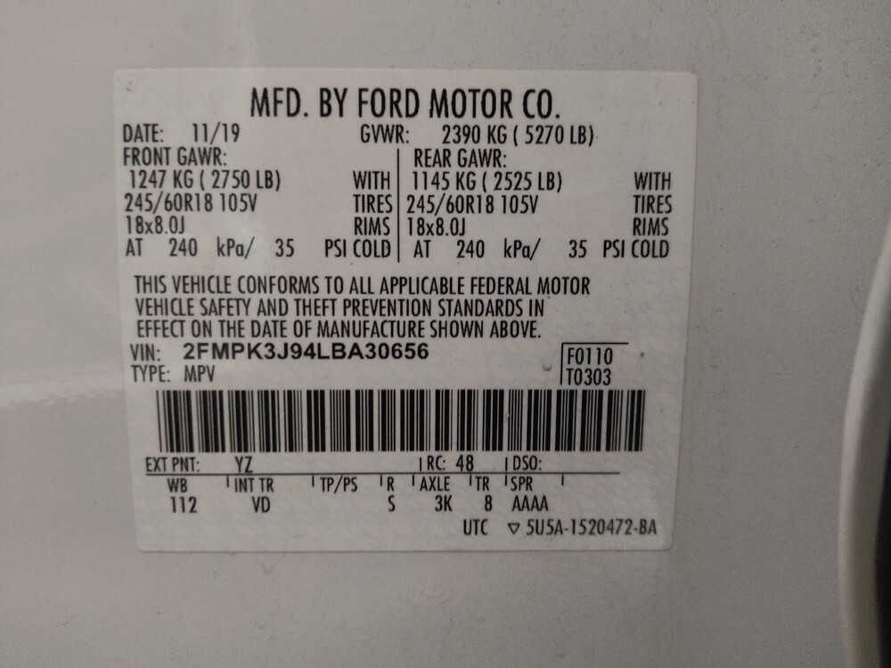 2020 Ford Edge in Savannah, GA 31419 - 18134934 33