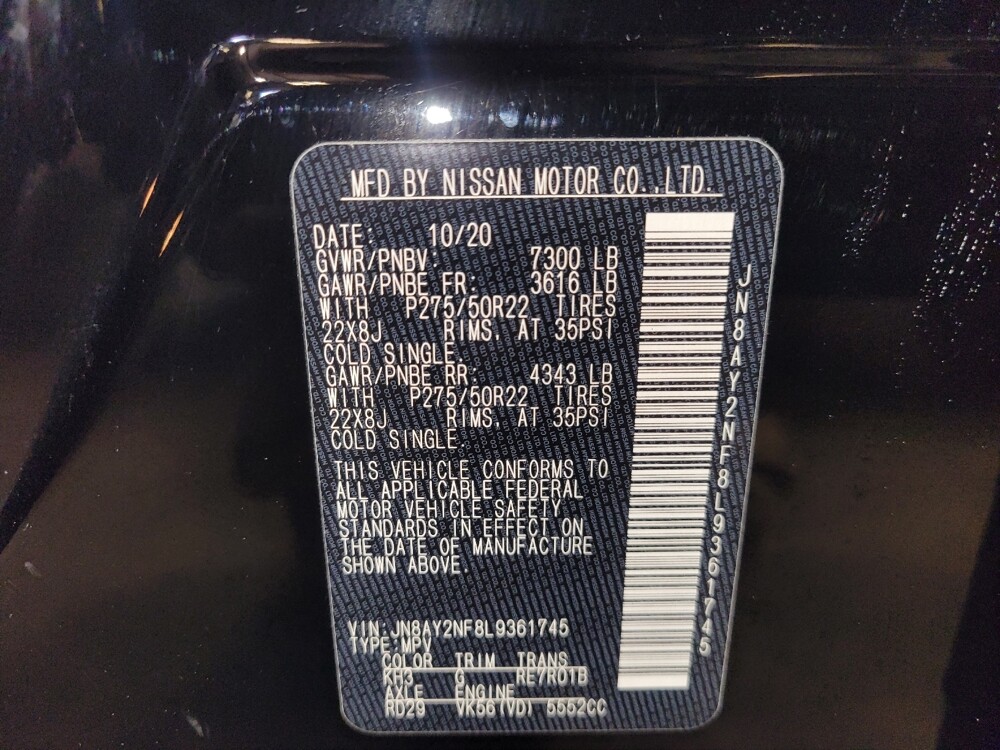 2020 Nissan Armada in Hialeah, FL 33014 - 18134945 33