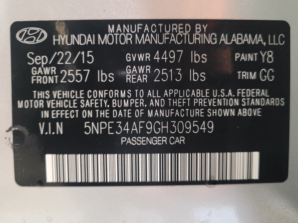 2016 Hyundai Sonata in Sanford, FL 32773 - 18134949 33