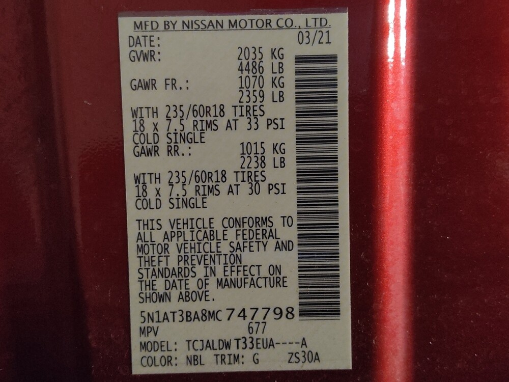 2021 Nissan Rogue in West Palm Beach, FL 33409 - 18134954 33