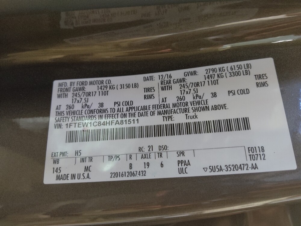 2017 Ford F150 in Gastonia, NC 28056 - 18134961 33