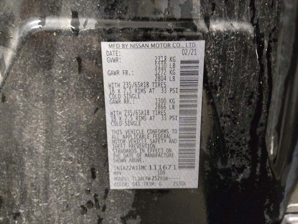 2021 Nissan Murano in Conway, SC 29526 - 18134974 33