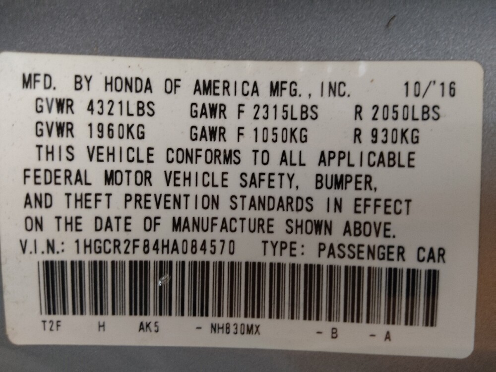 2017 Honda Accord in Denver, CO 80012 - 18134989 33