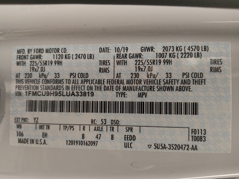 2020 Ford Escape in Colorado Springs, CO 80909 - 18134990 33
