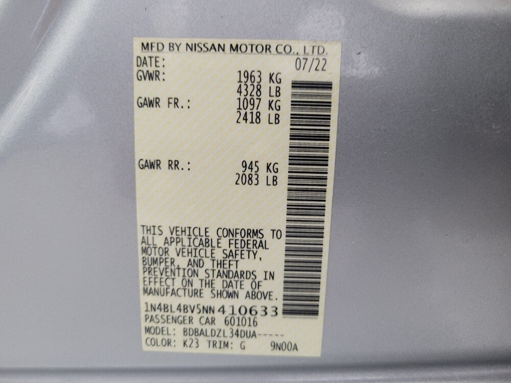 2022 Nissan Altima in Memphis, TN 38115 - 18135006 33