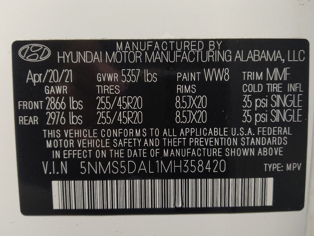 2021 Hyundai Santa Fe in San Antonio, TX 78238 - 18135012 33