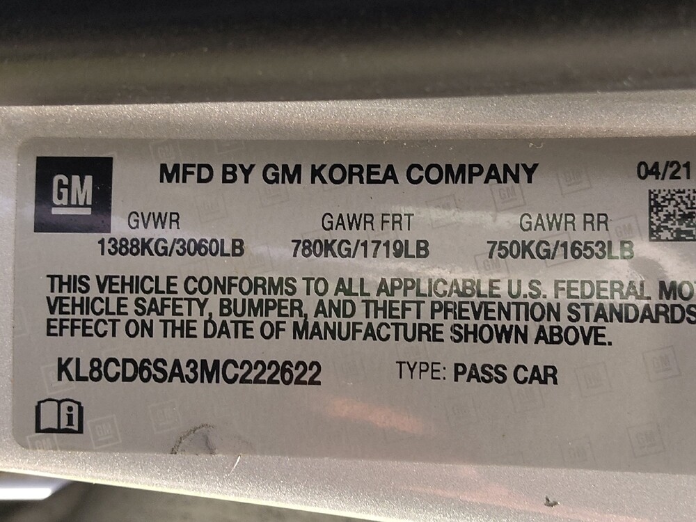 2021 Chevrolet Spark in Temple, TX 76502 - 18135020 33