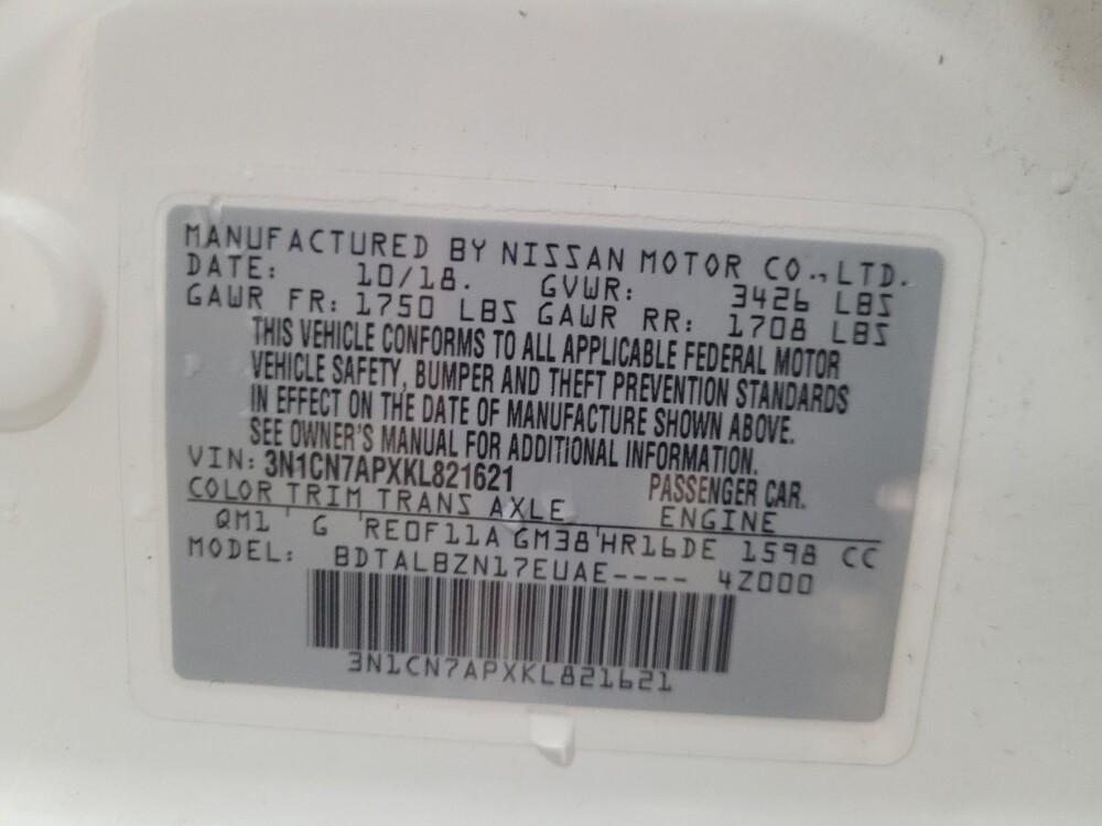 2019 Nissan Versa in Woodbridge, VA 22191 - 18135046 33