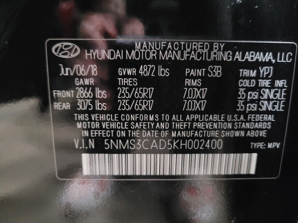 2019 Hyundai Santa Fe in Newport News, VA 23601 - 18135048 33