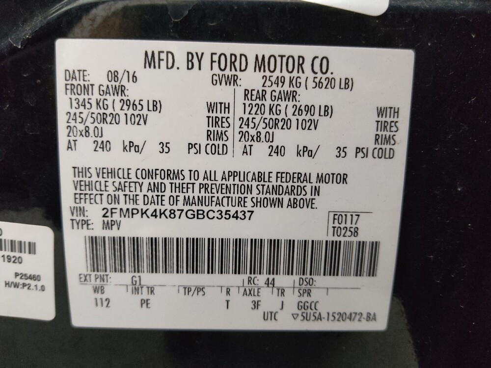 2016 Ford Edge in Gladstone, MO 64118 - 18135065 33
