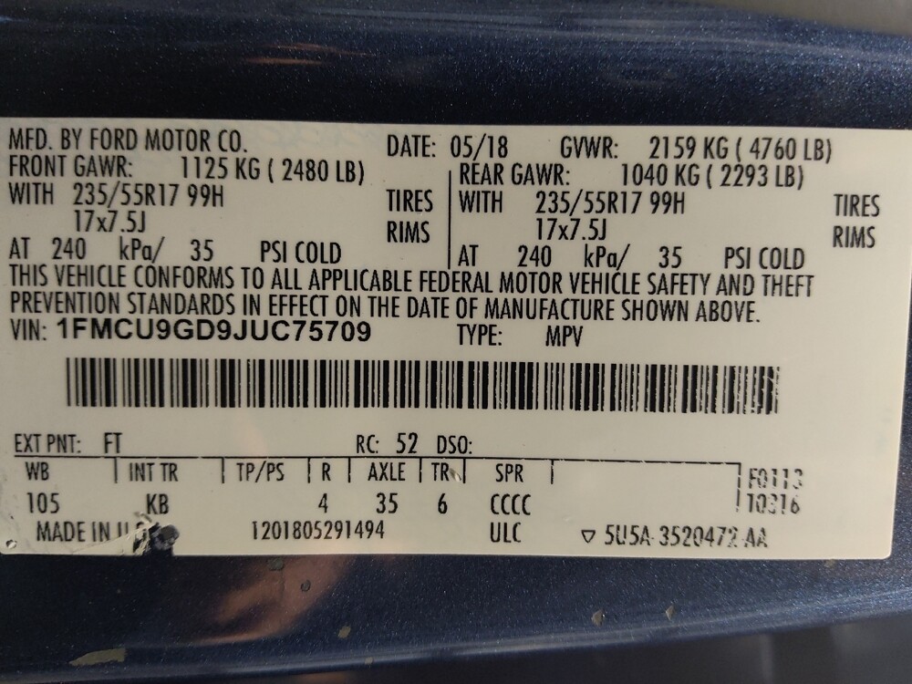 2018 Ford Escape in Round Rock, TX 78664 - 18135115 33