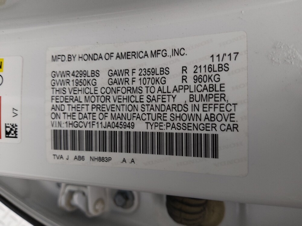 2018 Honda Accord in Springfield, MO 65807 - 18135118 33