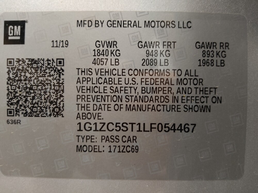 2020 Chevrolet Malibu in Colorado Springs, CO 80909 - 18135128 33