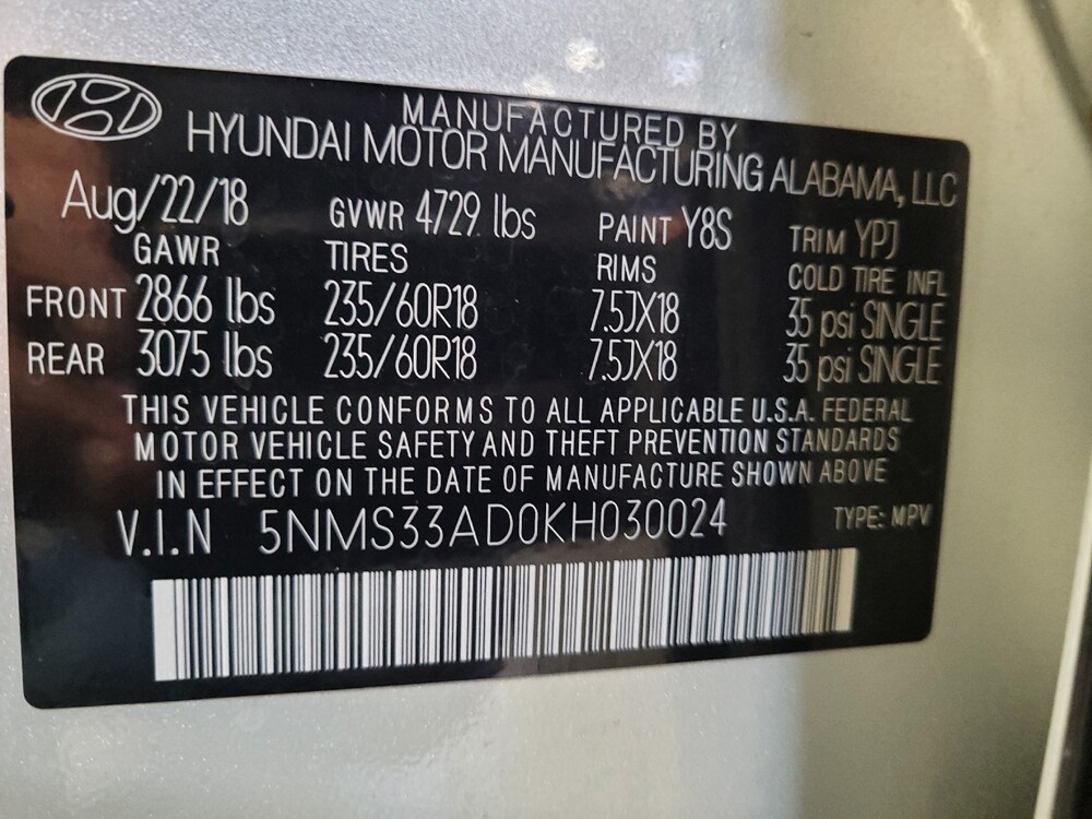 2019 Hyundai Santa Fe in El Cajon, CA 92020 - 18135132 33