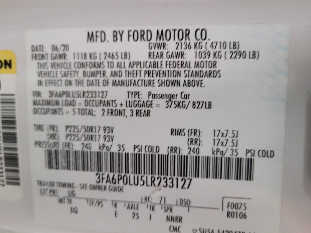 2020 Ford Fusion in Downey, CA 90241 - 18135135 33