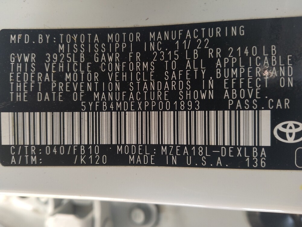 2023 Toyota Corolla in Pelham, AL 35124 - 18135148 33