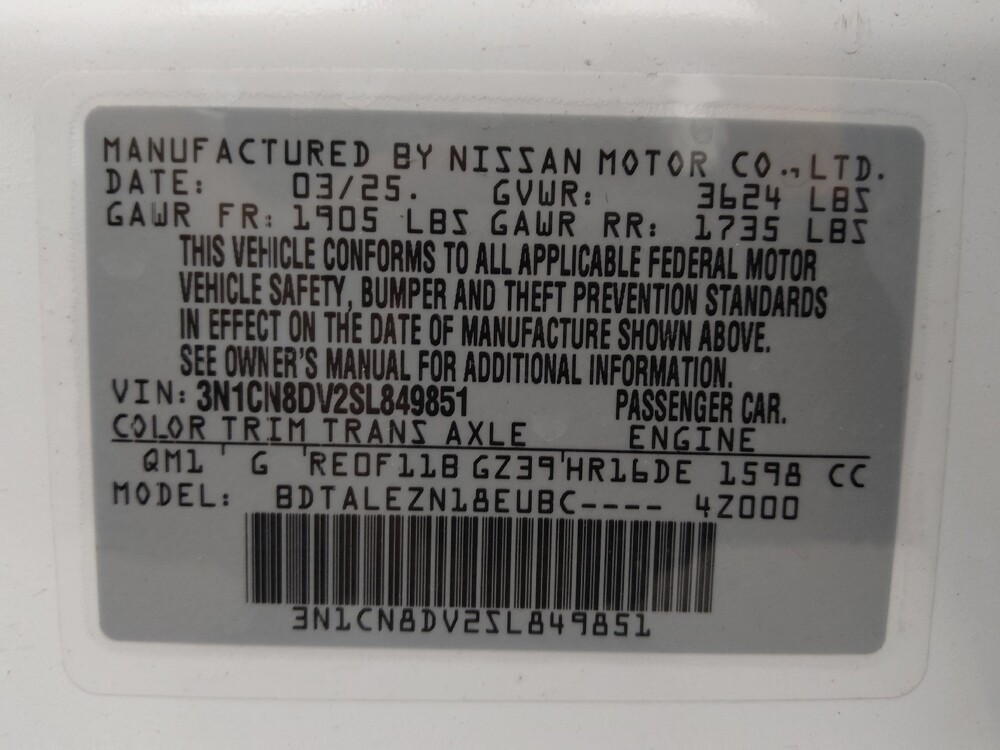 2025 Nissan Versa in Colorado Springs, CO 80909 - 18135157 33