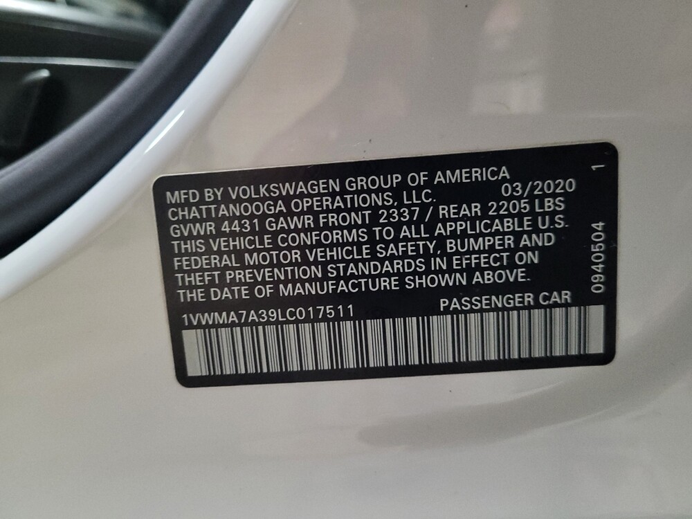 2020 Volkswagen Passat in Henrico, VA 23223 - 18135161 33