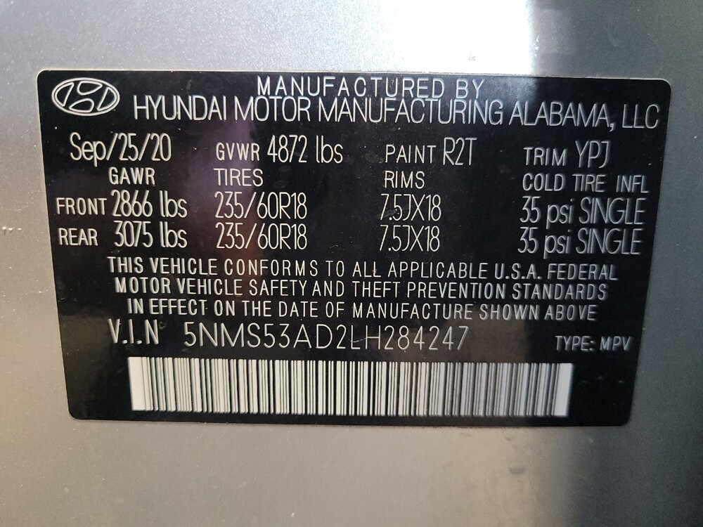 2020 Hyundai Santa Fe in Orlando, FL 32808 - 18135165 33