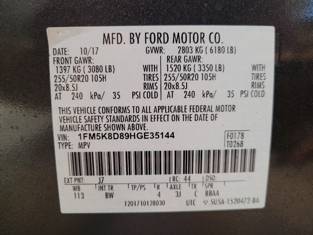 2017 Ford Explorer in Hialeah, FL 33014 - 18135175 33