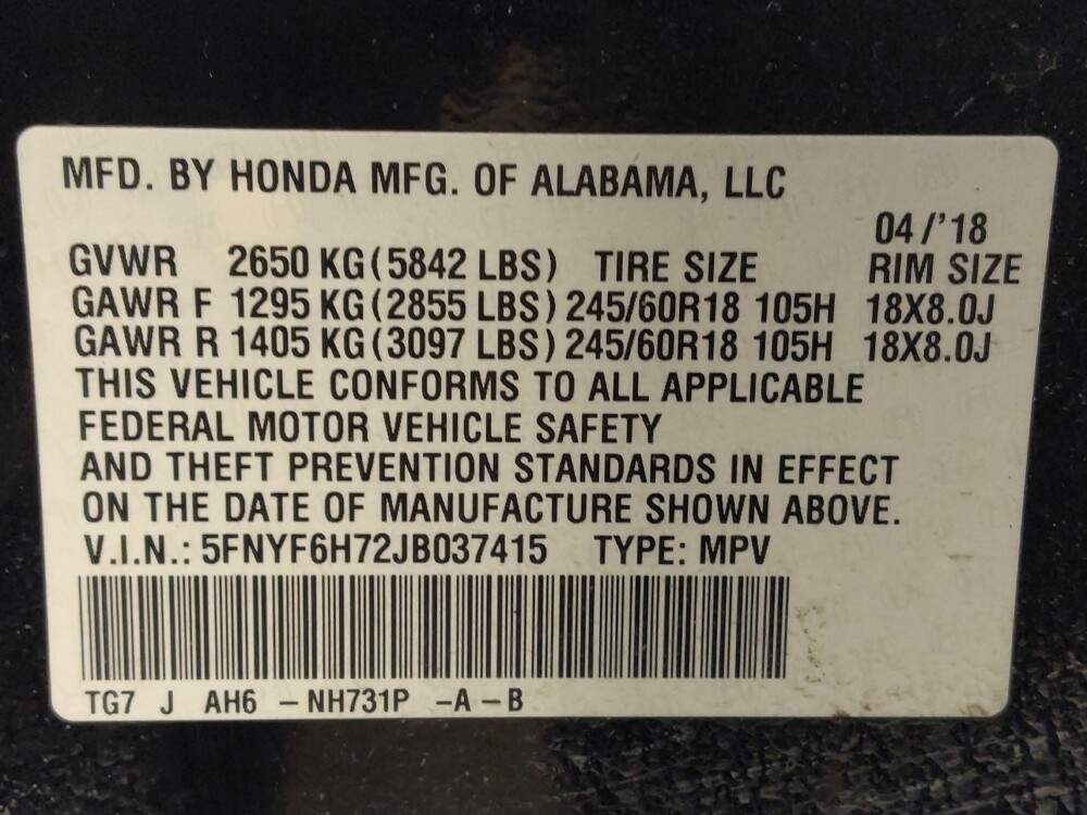 2018 Honda Pilot in Round Rock, TX 78664 - 18135184 33