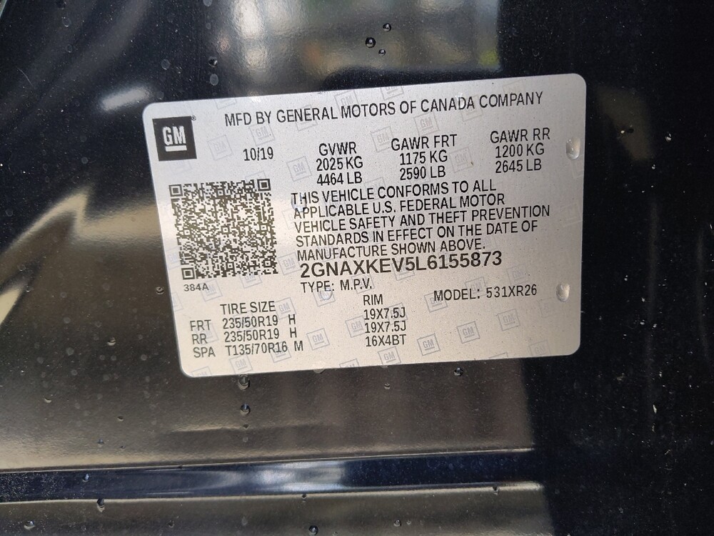 2020 Chevrolet Equinox in Conway, SC 29526 - 18135199 33