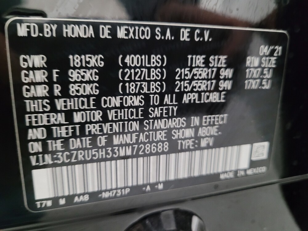 2021 Honda HR-V in Torrance, CA 90504 - 18135252 33