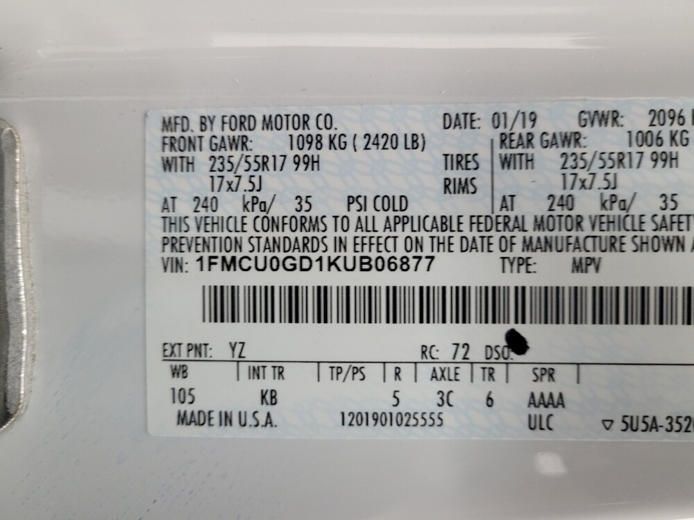 2019 Ford Escape in Las Vegas, NV 89102 - 18135269 33