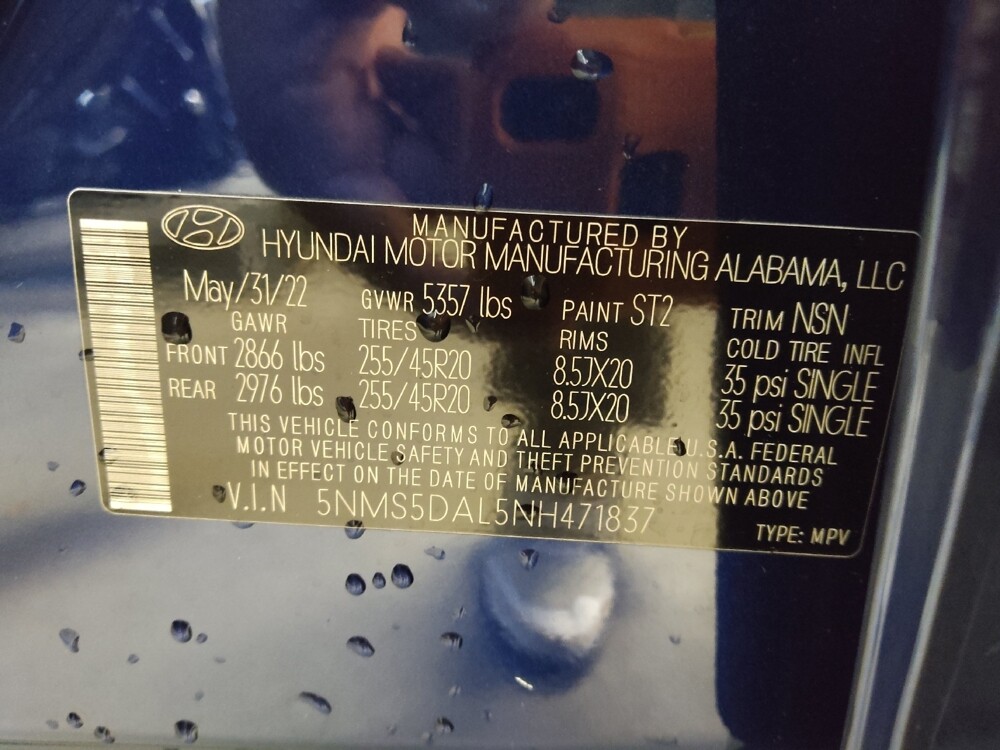 2022 Hyundai Santa Fe in Conway, SC 29526 - 18135318 33