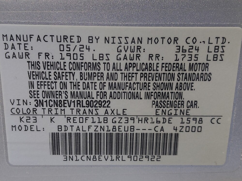 2024 Nissan Versa in Temple, TX 76502 - 18135335 33