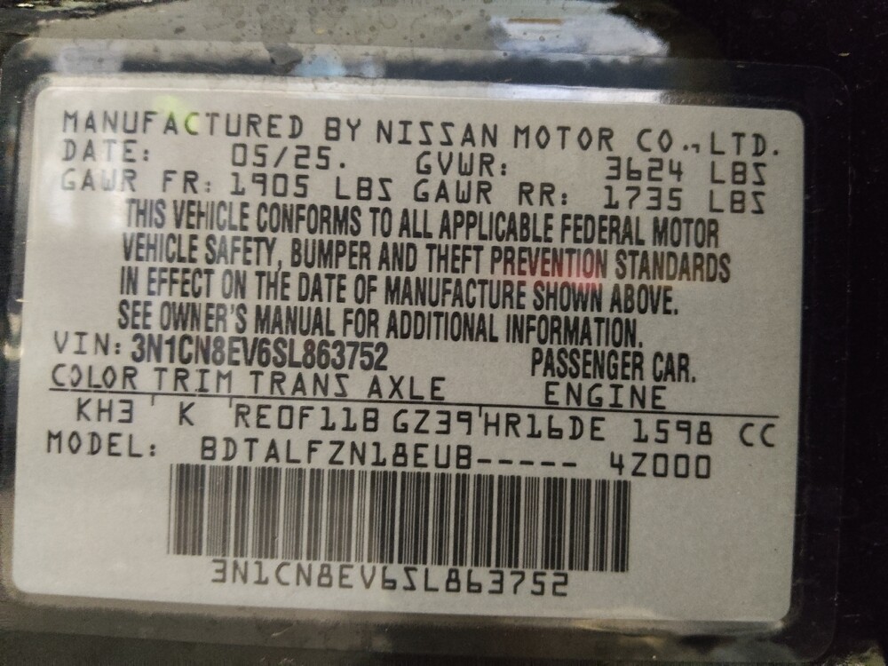 2025 Nissan Versa in Conway, SC 29526 - 18135338 33