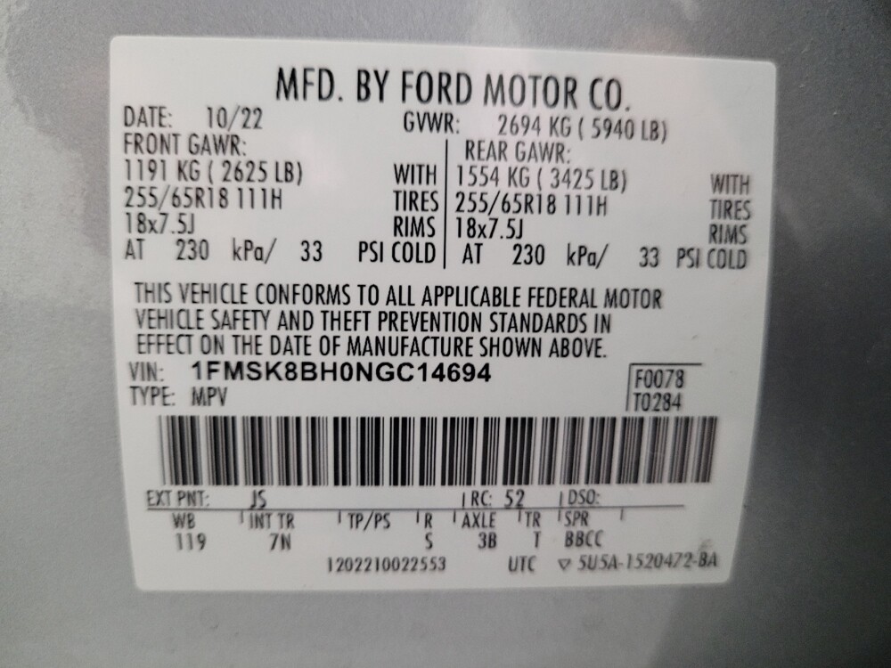 2022 Ford Explorer in Montclair, CA 91763 - 18135474 33