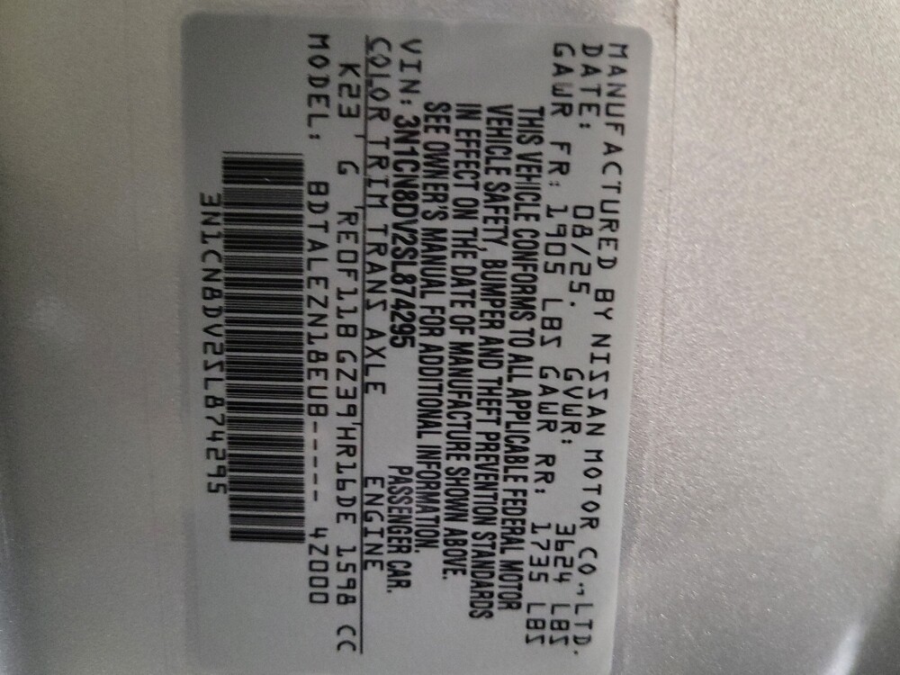 2025 Nissan Versa in Sacramento, CA 95821 - 18135476 33