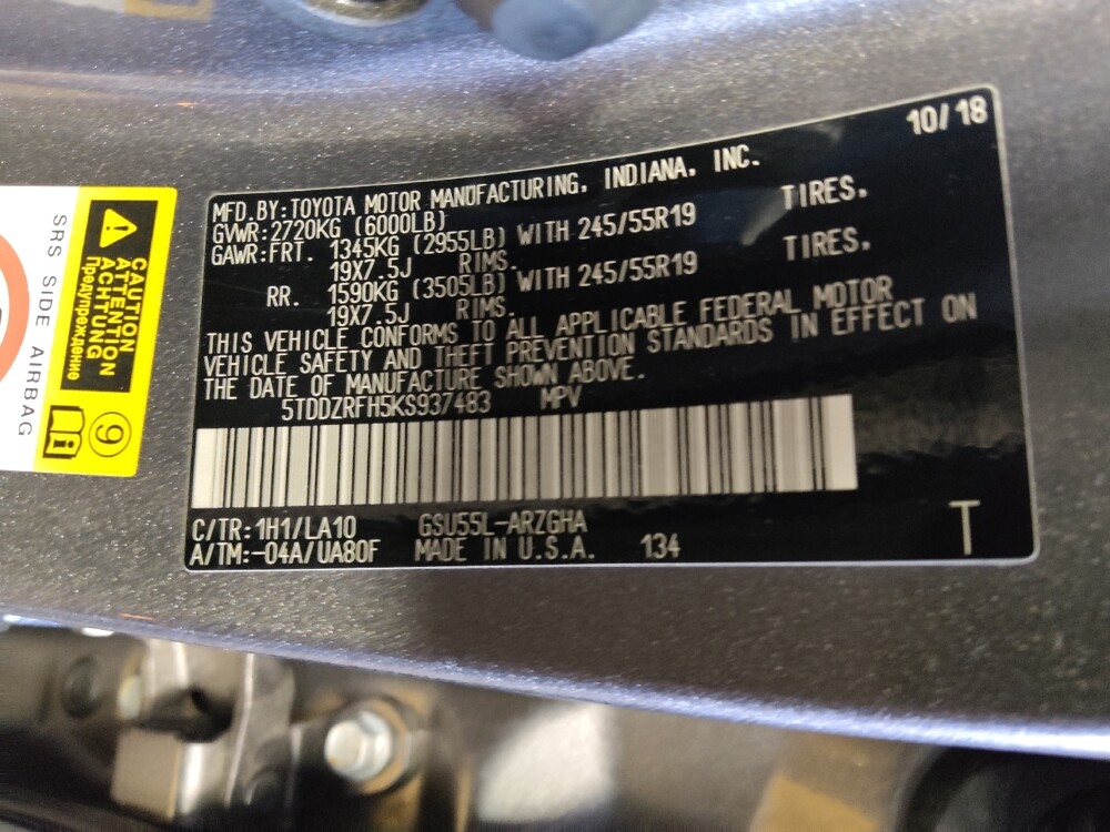 2019 Toyota Highlander in Union City, GA 30291 - 18135506 33